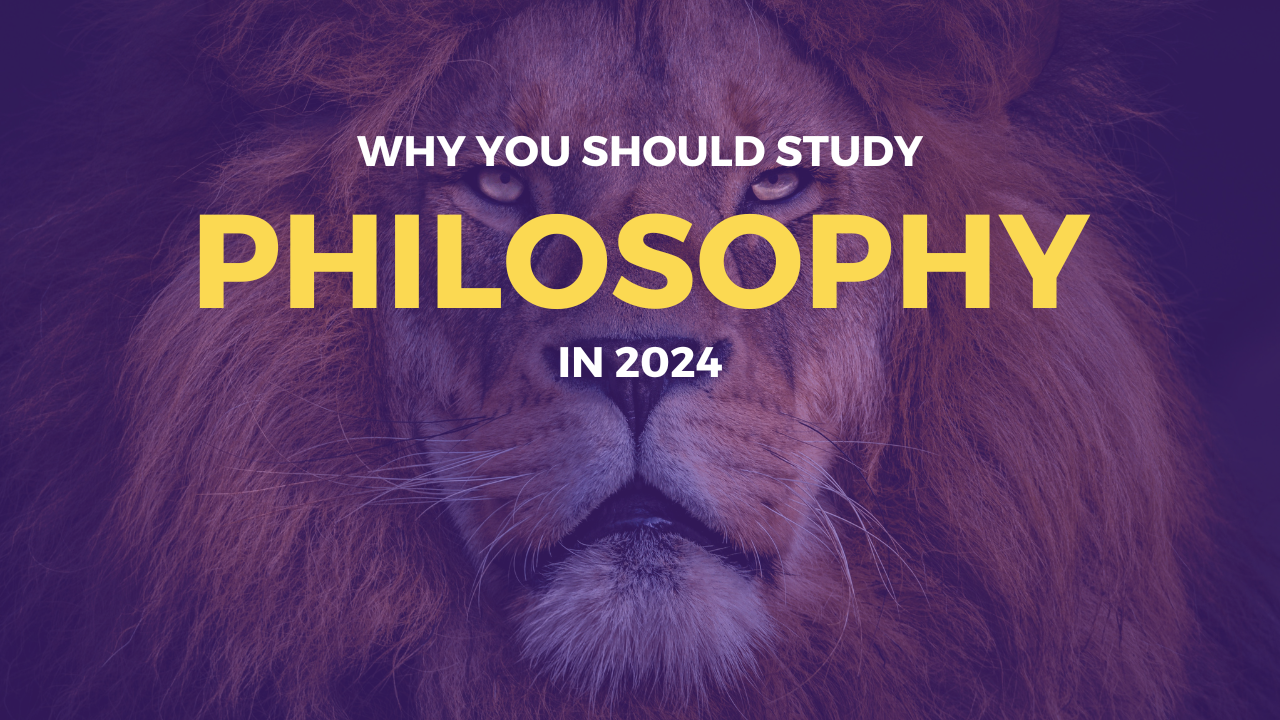 A picture of a lion and the word Philosophy