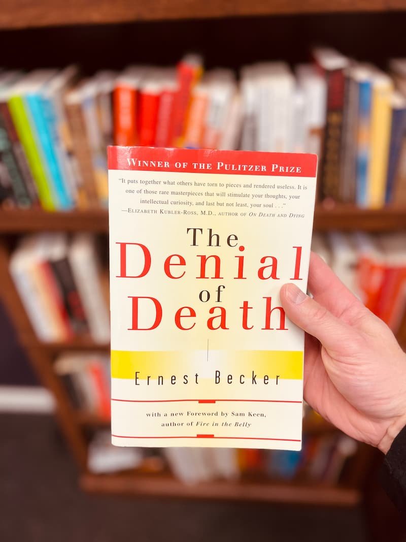 A picture of. book called The Denial of Death by Earnest Becker
