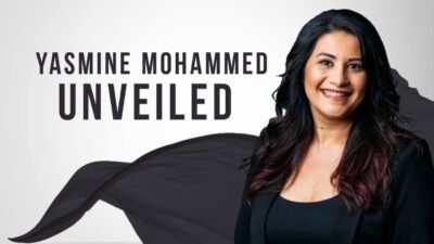 Image of Yasmine Mohammed for her book, Unveiled.