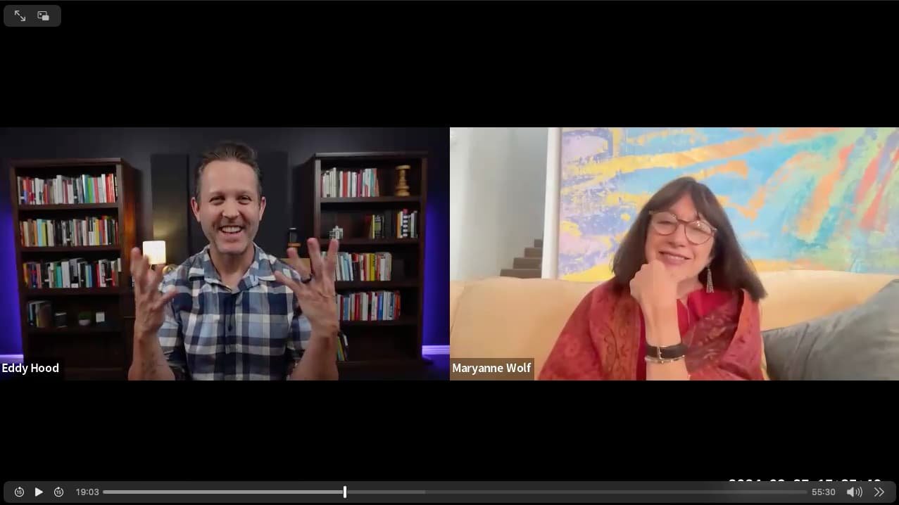 Eddy Hood and Maryanne Wolf Interview on Reading Deeply